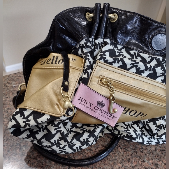 Juicy Couture Leather Black Shoulder Bag - Picture 6 of 17